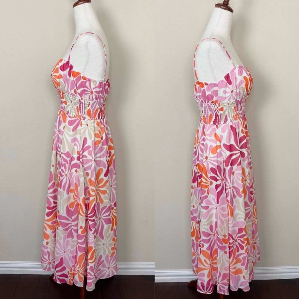 Hutch Fit and‎ Flare Sleeveless Floral Midi Dress - Picture 5 of 10